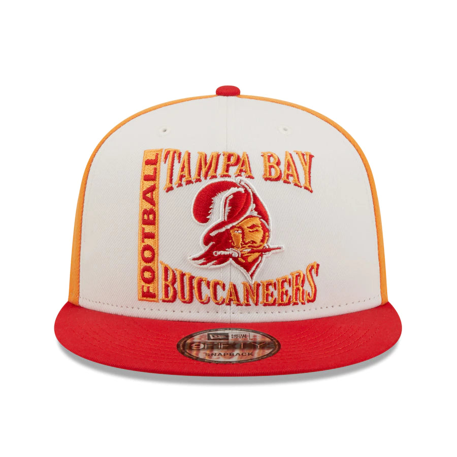 Tampa Bay Buccaneers Historic Logo Retro Sport 3 Tone New Era 9FIFTY Snapback Hat