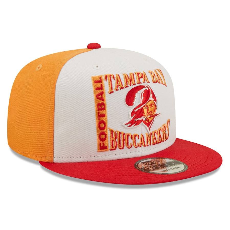 Tampa Bay Buccaneers Historic Logo Retro Sport 3 Tone New Era 9FIFTY Snapback Hat