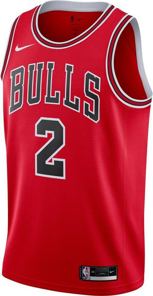 Youth Chicago Bulls Lonzo Ball Red Nike Swingman Icon Jersey