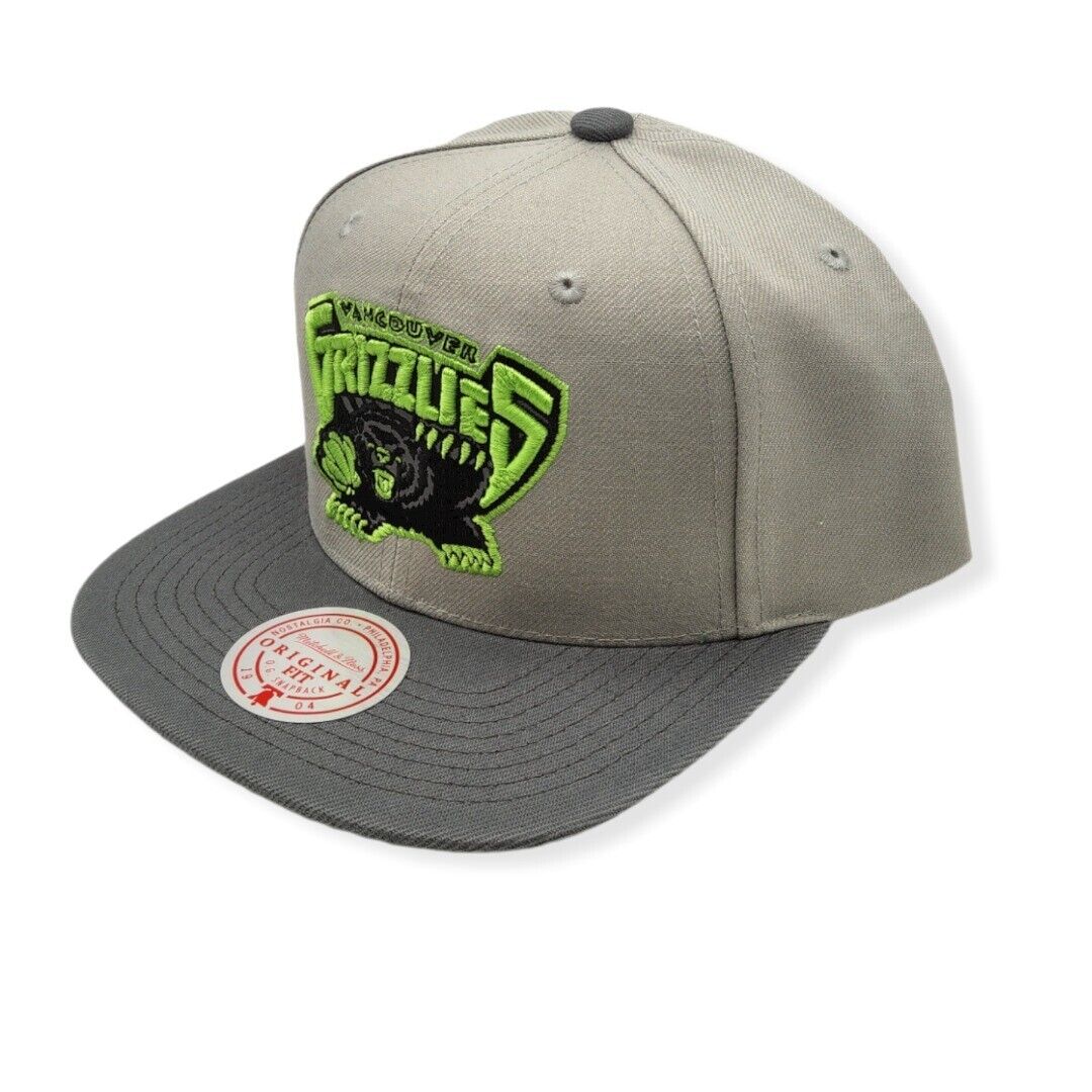 Men's Mitchell & Ness Vancouver Grizzlies NBA Green Bean Adjustable Snapback Hat