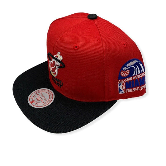 Men's Miami Heat Mitchell & Ness NBA All Star Color HWC Snapback Hat