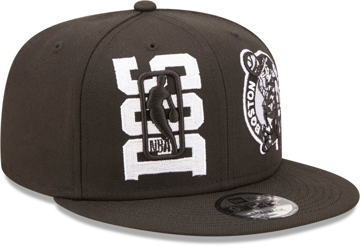 Boston Celtics New Era Black 2022 NBA Draft 9FIFTY Snapback Hat - Pro Jersey Sports