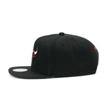 Men's Mitchell & Ness Chicago Bulls Core Black Adjustable Snapback Hat - Pro Jersey Sports