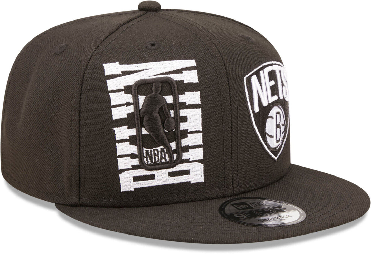 Brooklyn Nets New Era Black 2022 NBA Draft 9FIFTY Snapback Hat