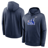 Chicago White Sox Nike Cooperstown Collection Logo Navy Club Pullover Hoodie - Pro Jersey Sports