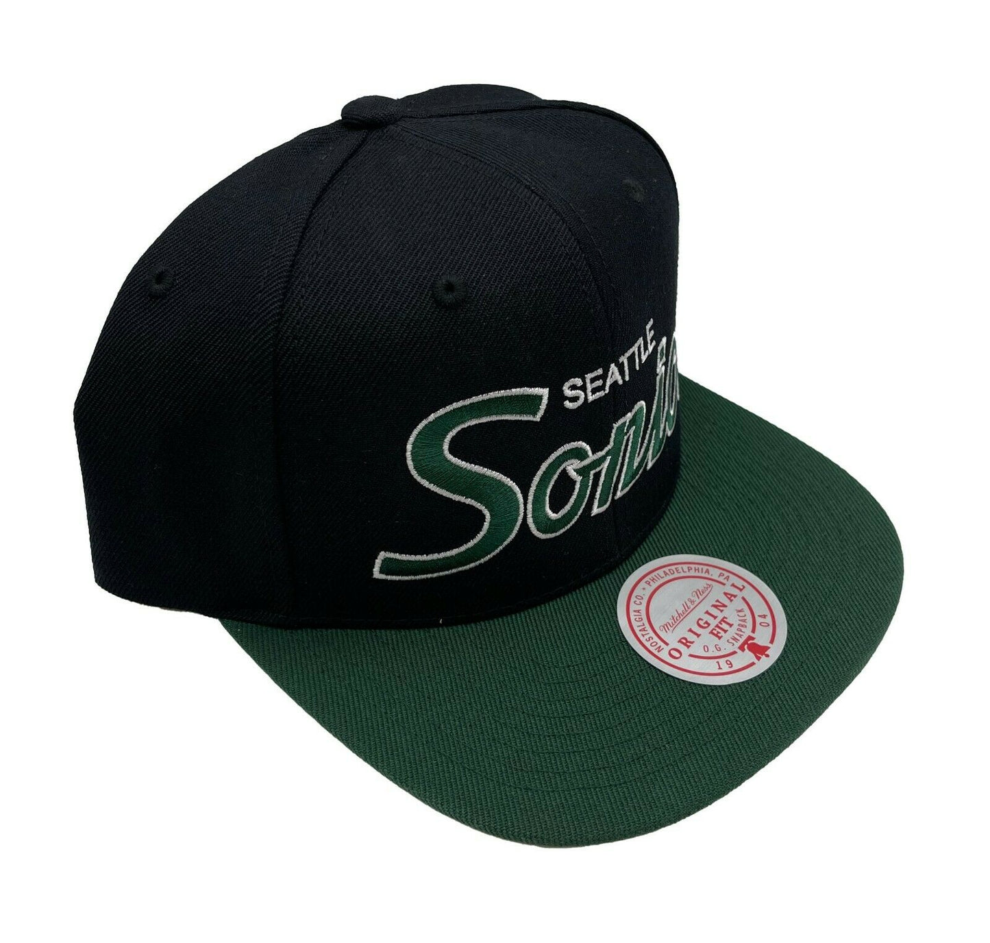 Seattle SuperSonics HWC Team Script 2.0 Mitchell & Ness Snapback Hat