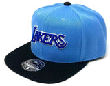 Men's Mitchell & Ness Los Angeles Lakers Hardwood Classics Reload 2.0 Blue/Black Dynasty Fitted Hat - Pro Jersey Sports