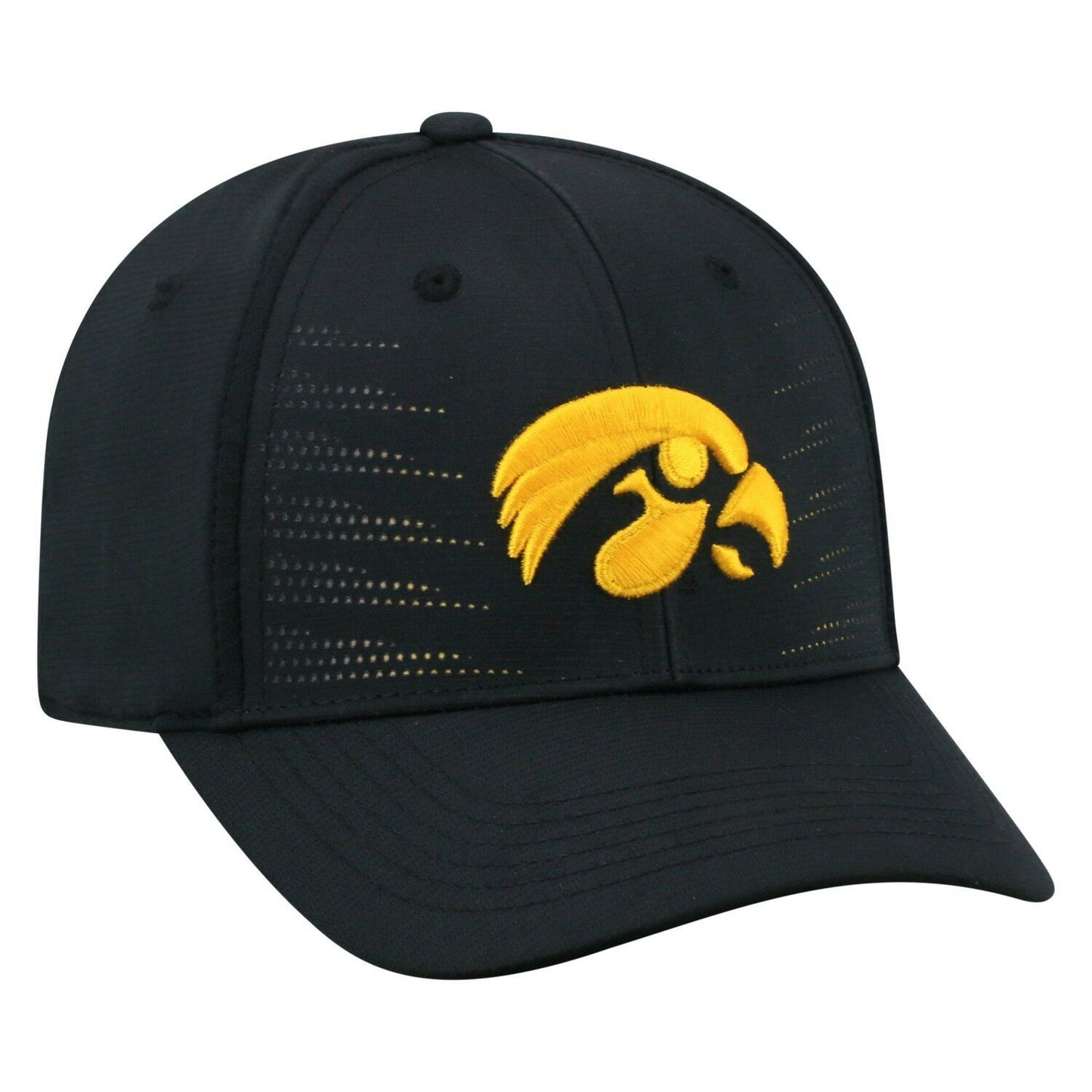 Mens Iowa Hawkeyes Dazed One Fit Flex Fit Hat By Top Of The World