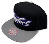 Men's Toronto Raptors NBA Core Basic Script 2 Tone Black/Gray Mitchell & Ness Snapback Hat - Pro Jersey Sports