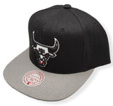 Mens's Chicago Bulls HWC Black/Grey Core Basic Mitchell & Ness Snapback Hat - Pro Jersey Sports
