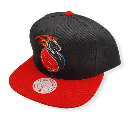 Men's Detroit Pistons Mitchell & Ness HWC Black Snapback Hat