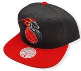 Men's Detroit Pistons Mitchell & Ness HWC Black Snapback Hat - Pro Jersey Sports