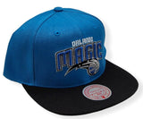 Men's Orlando Magic NBA Core Basic Blue/Black Mitchell & Ness Snapback Hat - Pro Jersey Sports