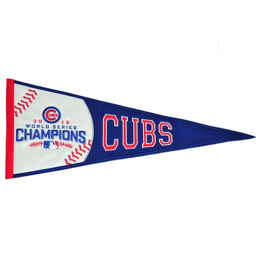 Chicago Cubs 2016 World Series 13 x 32 Wool Pennant