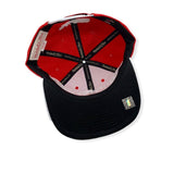 Men's Miami Heat NBA 2 Tone Cardinal Red/White Mitchell & Ness Snapback Hat - Pro Jersey Sports