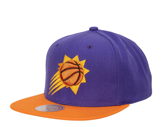Men's Phoenix Suns Mitchell & Ness Purple/Orange 2-Tone Snapback Adjustable Hat