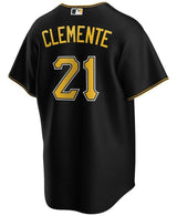 Men's Pittsburgh Pirates Roberto Clemente Nike Black Alternate Replica Jersey - Pro Jersey Sports