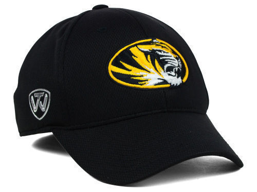 Missouri Tigers Top of the World Black Booster Memory Fit Hat