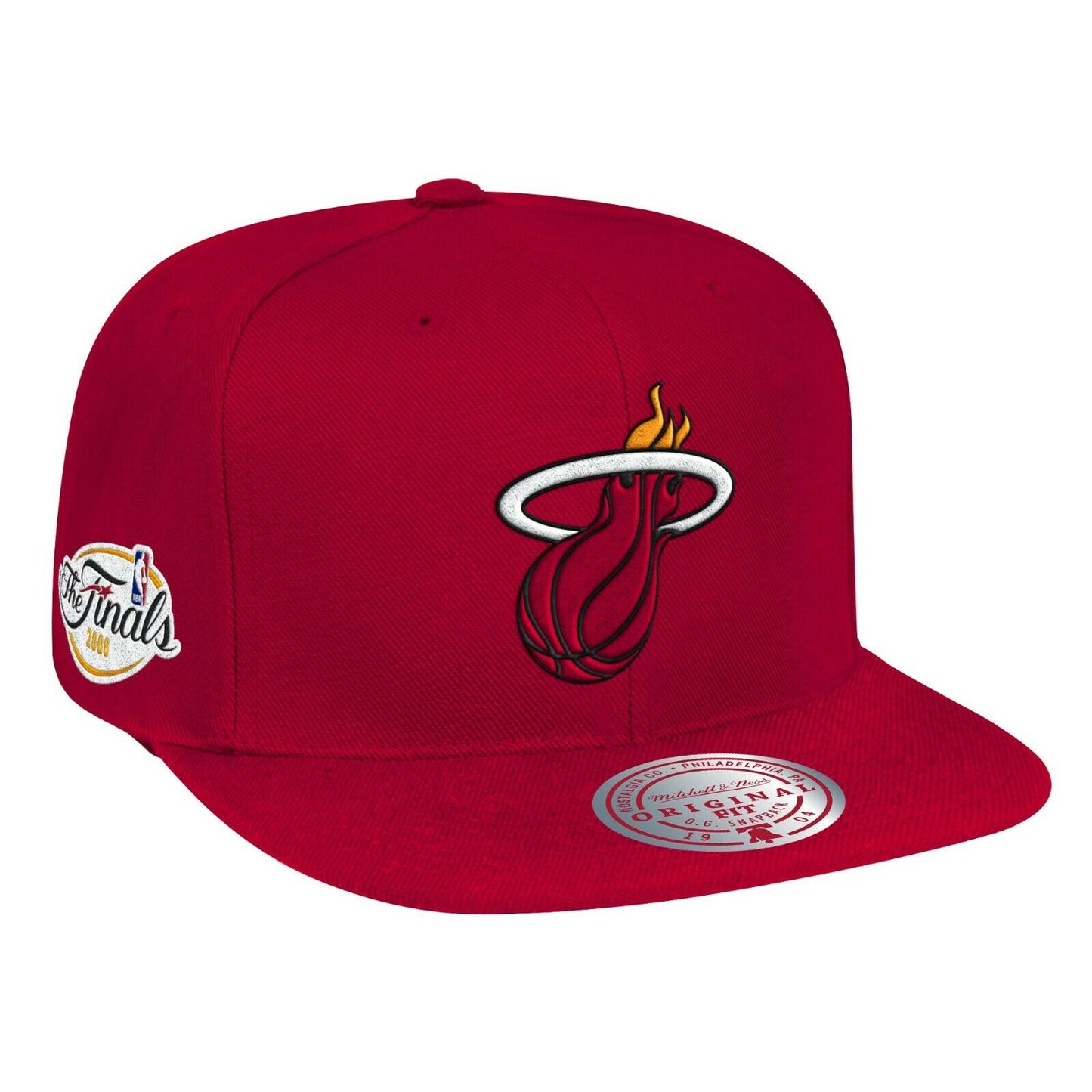 Miami Heat 2006 NBA Finals Side Patch Maroon Mitchell & Ness Snapback Hat
