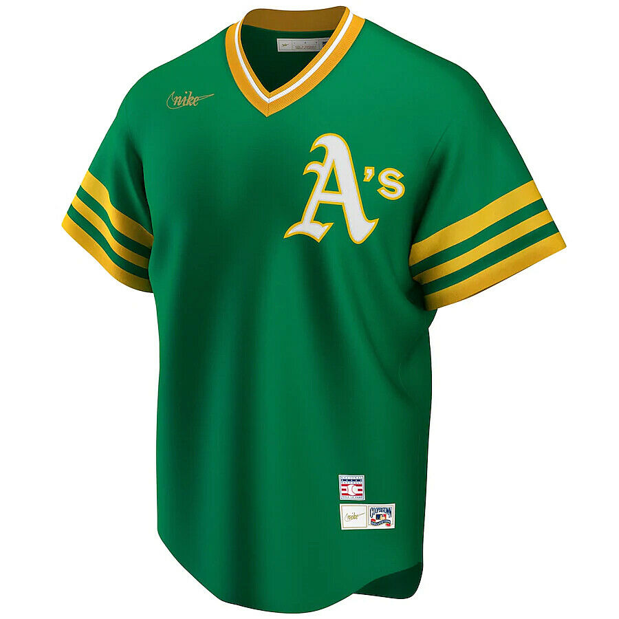 Reggie Jackson Oakland Athletics Nike Cooperstown Collection Player Jersey - Green
