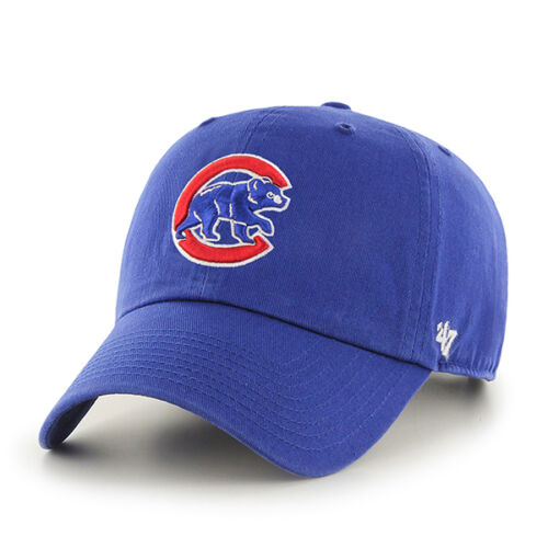 Men's Chicago Cubs 47 Brand Walking Bear Royal Clean Up Adjustable Hat