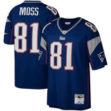 Youth New England Patriots Randy Moss Mitchell & Ness Navy Retired Player Vintage Replica Jersey - Pro Jersey Sports