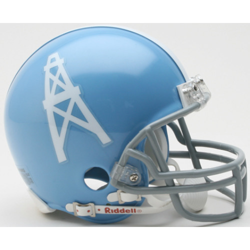 Riddell NFL Houston Oilers 1960-62 Throwback Replica Vsr4 Mini Football Helmet