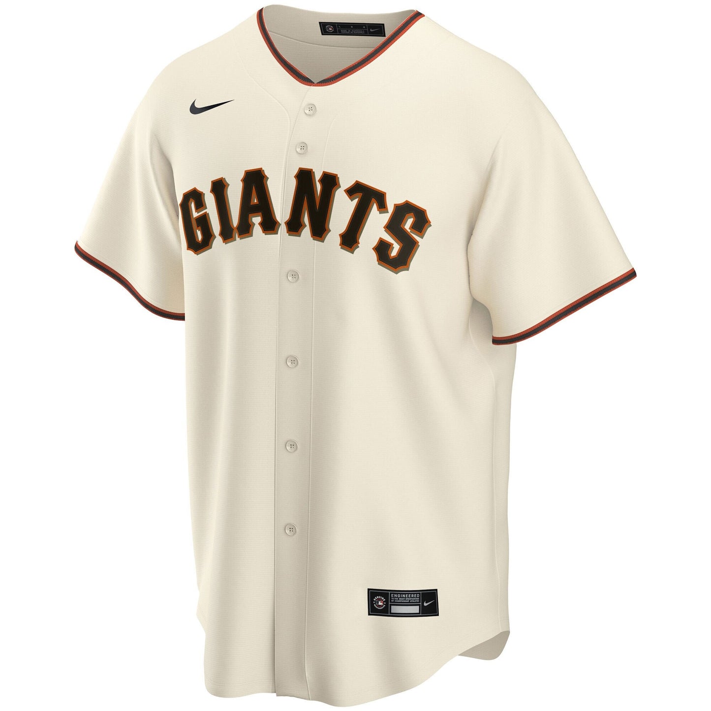 Men's San Francisco Giants Nike Official Replica Home Cream Jersey