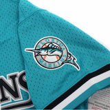 Men's Florida Marlins Andre Dawson 1995 Mitchell & Ness Teal Fashion Cooperstown Collection Mesh Batting Practice Jersey - Pro Jersey Sports