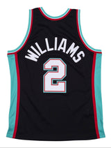 Men's Memphis Grizzlies Jason Williams Mitchell & Ness Black 2001-02 Hardwood Classics Swingman Jersey - Pro Jersey Sports