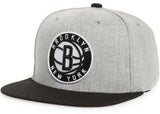 Brooklyn Nets Mitchell & Ness Grey Black Pop Snapback Hat - Pro Jersey Sports
