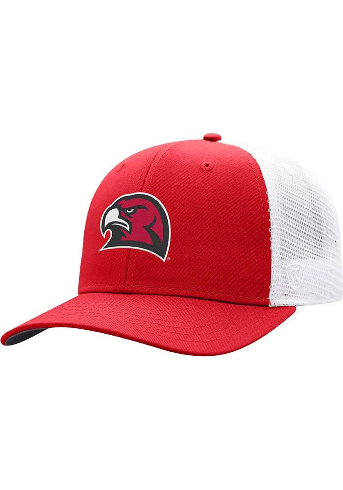 Men's Miami Ohio RedHawks Top of the World Victory Red/White Trucker Snapback Hat