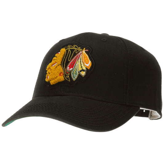 Chicago Blackhawks CCM Stitched Structured Adjustable NHL Hockey Adult Black