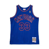 Men's New York Knicks Patrick Ewing Mitchell & Ness Blue 1996-97 Hardwood Classics Swingman Jersey - Pro Jersey Sports