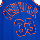 Men's New York Knicks Patrick Ewing Mitchell & Ness Blue 1996-97 Hardwood Classics Swingman Jersey - Pro Jersey Sports
