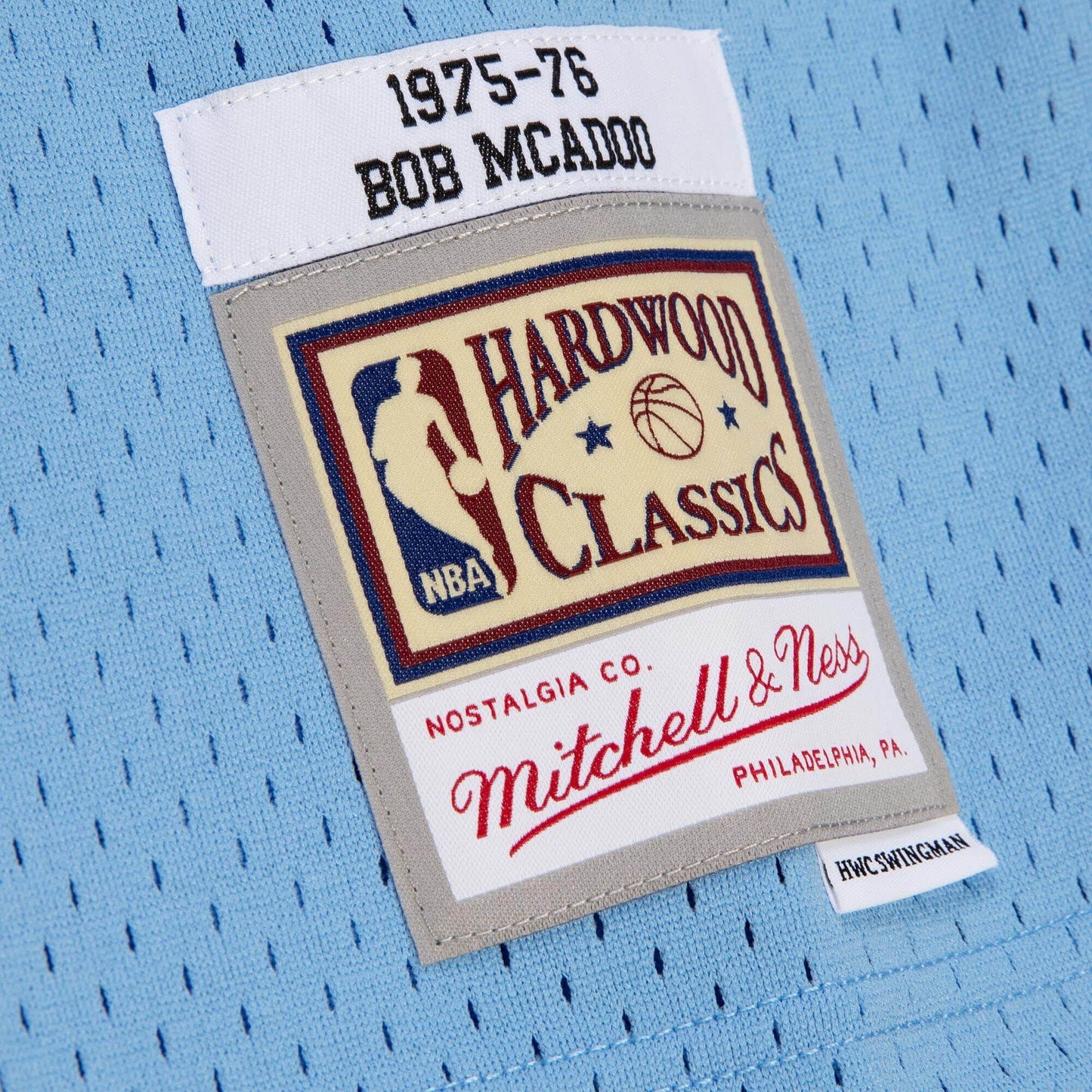 Men's Buffalo Braves Bob Mcadoo Mitchell & Ness Blue 1975-76 Hardwood Classics Swingman Jersey