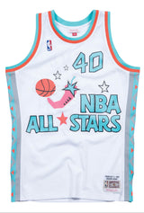 Men's Shawn Kemp All-Star West Mitchell & Ness 1996 White NBA Swingman Hardwood Classics Jersey - Pro Jersey Sports