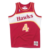 Men's Atlanta Hawks Spud Webb Mitchell & Ness Red 1986-87 Hardwood Classics Swingman Jersey - Pro Jersey Sports