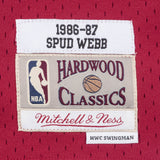 Men's Atlanta Hawks Spud Webb Mitchell & Ness Red 1986-87 Hardwood Classics Swingman Jersey - Pro Jersey Sports