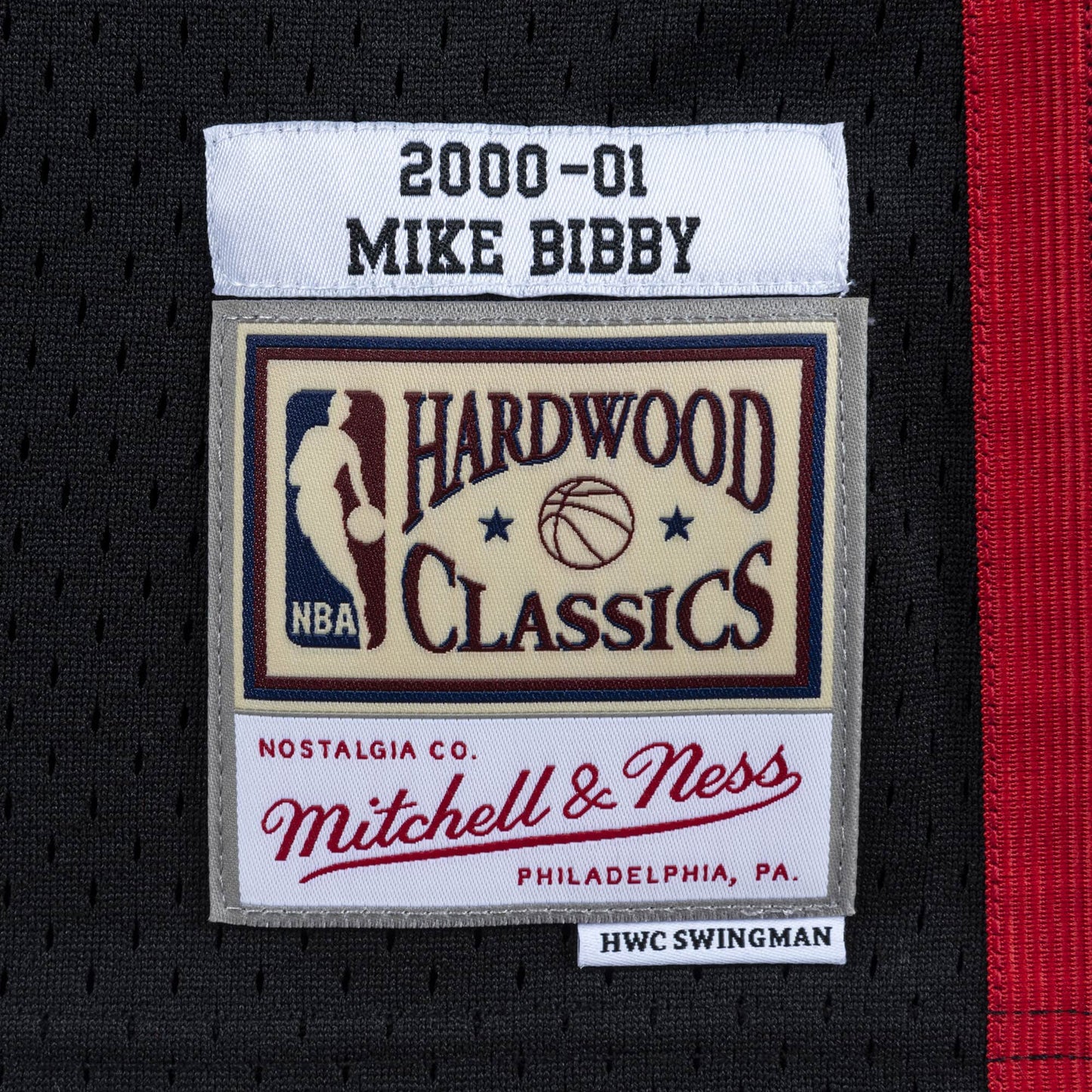 Men's Vancouver Grizzlies Mike Bibby Mitchell & Ness Black 2000-01 Hardwood Classics Swingman Jersey