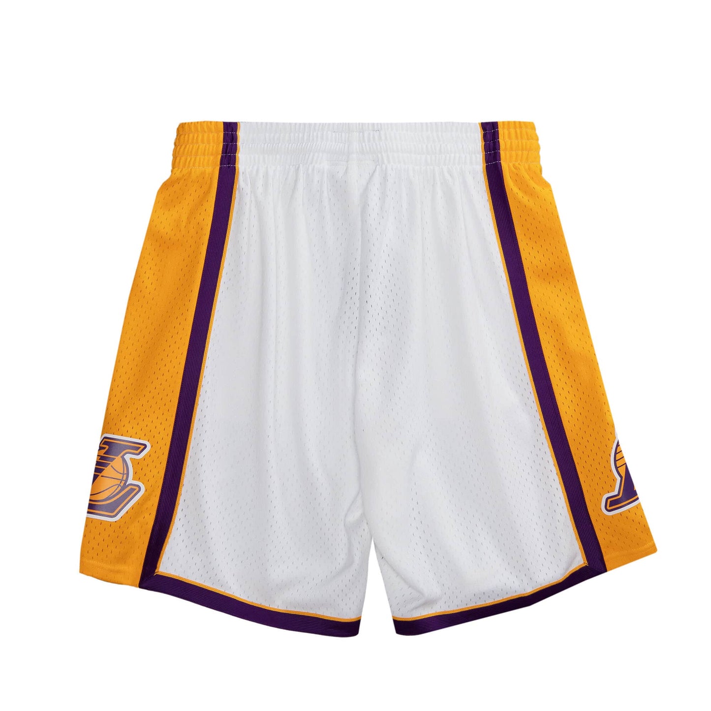 Los Angeles Lakers Mitchell and Ness Hardwood Classics 2009-2010 Home White Swingman Shorts