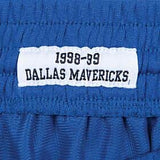 Men's Dallas Mavericks Mitchell & Ness Hardwood Classics 1998-99 Swingman Shorts - Blue - Pro Jersey Sports