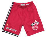 Men's Miami Heat Mitchell and Ness Hardwood Classics Red 1996-97 Swingman Shorts - Pro Jersey Sports