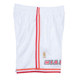 Men's Miami Heat Mitchell and Ness Hardwood Classics White 1996-97 Swingman Shorts - Pro Jersey Sports