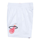 Men's Miami Heat Mitchell and Ness Hardwood Classics White 1996-97 Swingman Shorts - Pro Jersey Sports