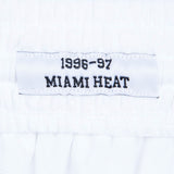 Men's Miami Heat Mitchell and Ness Hardwood Classics White 1996-97 Swingman Shorts - Pro Jersey Sports