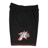 Men's Philadelphia 76ers Mitchell and Ness Hardwood Classics Black 2000-01 Swingman Shorts - Pro Jersey Sports