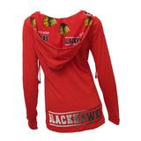 Women's Chicago Blackhawks Fusion Hooded Knit Top - Pro Jersey Sports