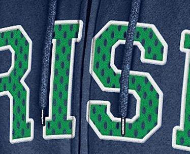 adidas Mens Notre Dame Fighting Irish College Statement Full-Zip Hoodie