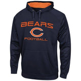 Mens Chicago Bears Majestic Navy Blue Gridiron VI Synthetic Pullover Hoodie - Pro Jersey Sports - 1